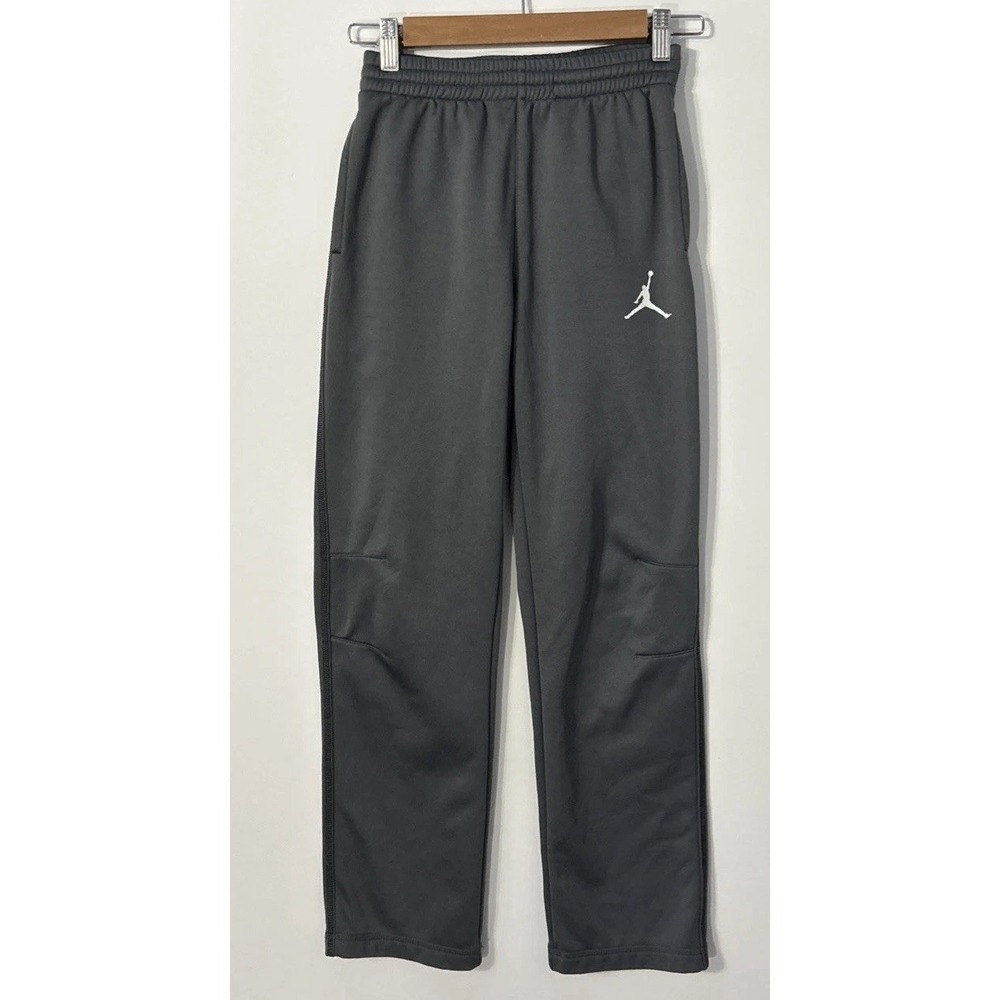 Jordan Boys Pants Jumpman Flight Sz Medium 10-12 Therma Fit Sweatpants